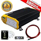 KRIËGER 2000 Watt 12V Power Inverter Dual 110V AC Outlets