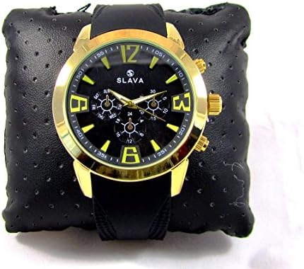 Russian Watch Slava Watch Mens Wrist Watches Palladium Plated Watch Men 3ATM