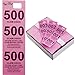 Tiger Chef Coat Check Tickets, Colored Paper Coat Room Check Tags, Tickets 3-Part, 500 Per Box (4, Set of Yellow Blue Pink and White)