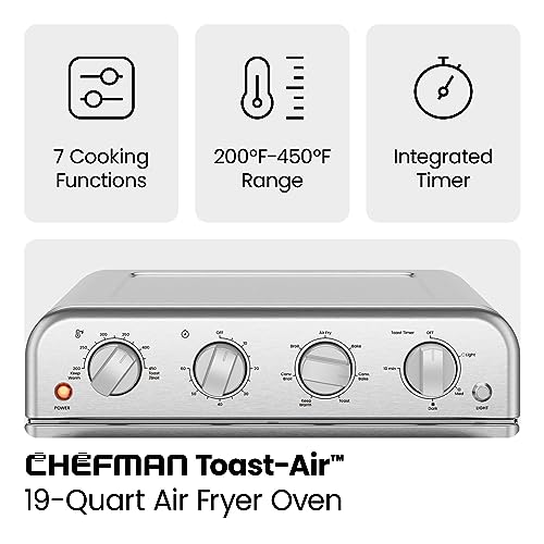 Chefman Air Fryer Toaster Oven Combo, 7in1, Convection Oven