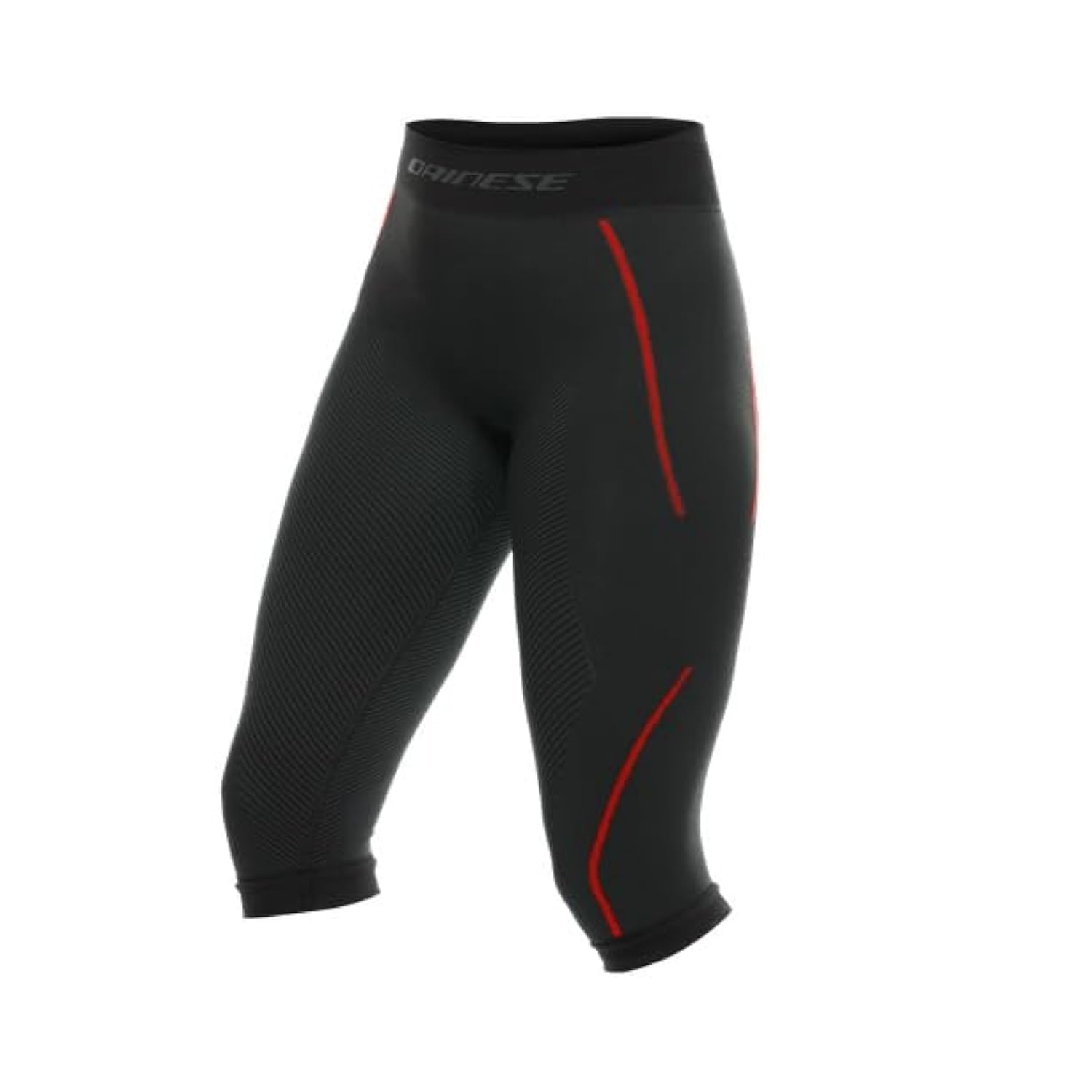 DAINESE, WOMEN'S 3/4 SKI THERMAL UNDERPANTS, BLACK/RED, XS/S