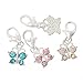 HOUSWEETY 10 Mixed Butterfly Clip On Charm Fit Chain Bracelet