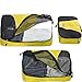 eBags Classic Packing Cubes for Travel - 6pc Value Set - (Canary)