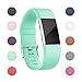 iGK Replacement Bands Compatible For Fitbit Charge 2 Bands, Adjustable Replacement Bands with Metal Clasp Compatible For Fitbit Charge 2 Wristbands Classic Edition Teal Small