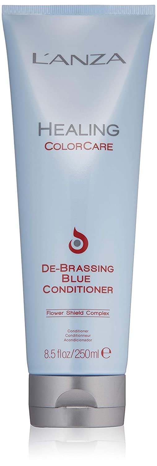 L'ANZA Healing ColorCare Ultra De-Brassing Professional Blue Conditioner - Color Toning Haircare to Eliminate Unwanted Brassiness, Sulfate-free Formula (8.45 Fl Oz) — image 1