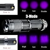 Enjoydeal Mini Portable UV Ultra LED Flashlight Violet Purple Blacklight Torch Lamp