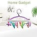 Rommeka Drying Hanger - Portable Circular Laundry Drying Rack with 16 Clips for Socks, Baby Clothes, Cloth Diapers, Bras, Towel, Underwear, Hat, Scarf, Pants, Gloves