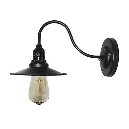 Black Vintage Gooseneck Barn Lights Wall Sconce Lamp Industrial