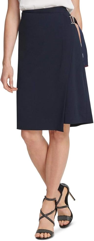 navy business skirt