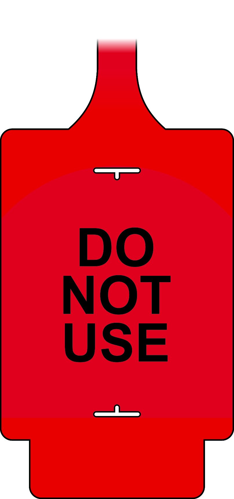 'AssetTag Flex Do Not Use' Tag, Red - Style A (Pack of 50)