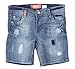 8H057(B) - Girls’ Stretch 5 Pockets Ripped Premium Bermuda Shorts