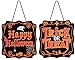 jollylife Halloween Hanging Sign Decorations - Trick or Treat Outdoor Yard Haunted House Party Supplies Decor