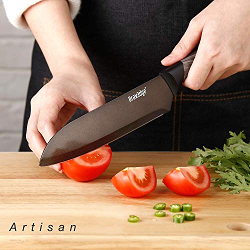 image for Bravedge Kitchen Knife Chef Knife Versatile Cooking Santoku Knife with