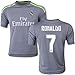 Barcelona Kids Jersey 2015/2016 Football Soccer #7 Gray Real Madrid kids jersey & Short & Socks & Key Chain Kids 3-14 Years (11-12 years )