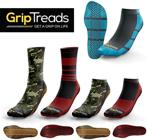 Best Non Slip Athletic Socks / Hospital Socks for Yoga, Travel, Gym &amp; Rehab