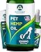 Animalest - Hemp Oil Dogs Cats - 1250 Mg - Relief Dog Cat Hemp Oil Calming Treats - Pets Anxiety Tension Hip Seizures Joint Pain Remedy Arthritis Sleep Stress - Omega 3,6,9 Pet Vitamins - 6in1 Drops
