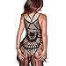 eachway Handmade Women's Sexy Hollow Crochet Bikini Cover Up Lace Floral Knitted Swimsuit Cover Up Dress ((US Size 8-10) L) …