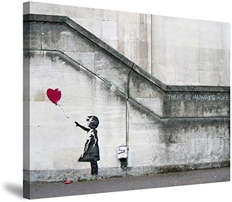 壁 落書き 女の子 赤い風船 アートパネル アート ポスター アートフレーム モダン 壁掛けアート アートボード インテリア 絵 絵画 部屋飾り 壁掛け 玄関 木枠セット