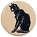 Buttonsmith Steinlen Black Cats Magnet Set - Set of 4 1.25