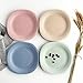 UPSTYLE Children Plates Wheat Straw Healthy and Unbreakable Dinner Plate Tableware Dish for Kids (4-pack)