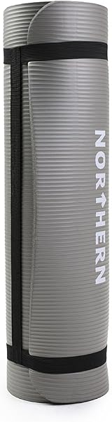 Fashion Thirsty NORTHERN Yoga Mat 10mm Thick Non Slip Large 80cm Carry Strap view 2