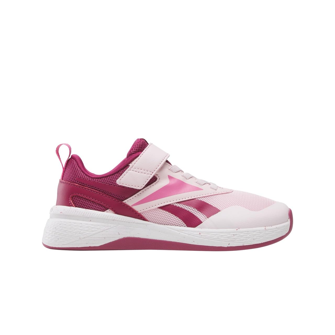 Reebok Kid's Nano Play Stretch Lace & Top Strap Sneaker, Frosted Berry/Very Berry/Footwear White, Little Kid 10.5 Image