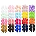 40PCS 3 Inch Hair Bows for Girls Grosgrain Ribbon Toddler Hair Accessories with Alligator Clip Bow for Toddler Girls Baby Kids Teens In Pairs