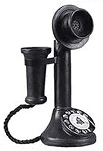 YQ Teléfono Antiguo Teléfono Fijo Teléfono Retro Resina Pieza De
