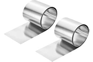 uxcell 2 Pcs Pure Nickel Sheet, 99.6% Pure Nickel Plate Nickel Strip 0.02"x3.94"x39.4"(0.5x100x1000mm) Nickel Anode for Electroplating Scientific Lab Industry DIY Craft