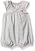 Burt's Bees Baby Baby Girls' Organic Cross Wrap Romper