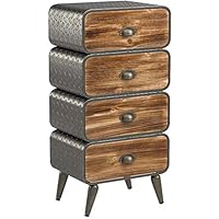 4D Concepts Urban DRAWER, Natural distressed wood/Black/Grey