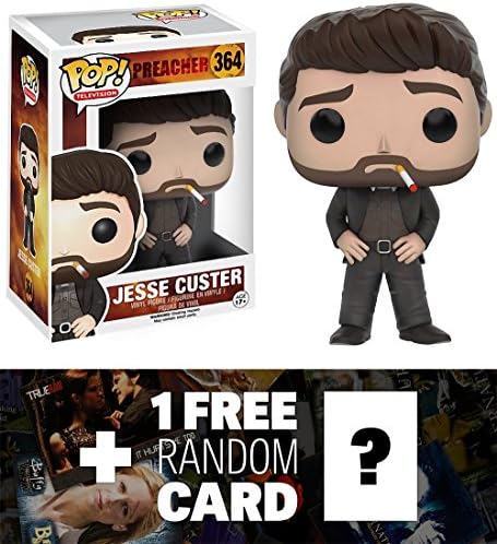 Jesse Custer: Funko POP! x Preacher Vinyl Figure + 1 FREE American TV Themed Trading Card Bundle (111492)