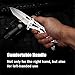 Speedy Panther Outdoor Folding Knife Sharp Blade Portable Tactical Folding Camping Knife Survival Hunting Knife for Men (White)