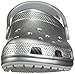 Crocs Unisex Classic Sparkly Clogs | Metallic and Glitter Shoes for Women, Gunmetal, 9 US