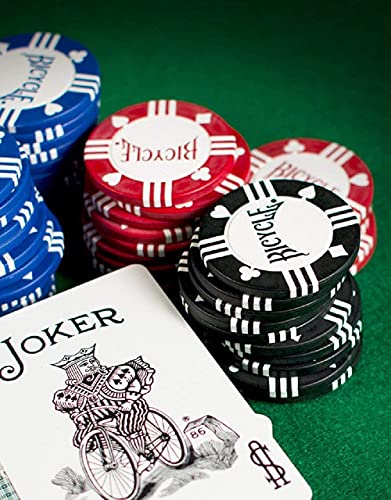 Poker-Chips-and-Card-Set-A-Casino-Equipment-for-Your-Poker-Table-Set-up-Anywhere-Contains-Bicycle-100-Clay-Poker-Chips-with-Tray-Holder-and-2-Deck-of-Card-Play-and-Win-The-Game-Nights-Away