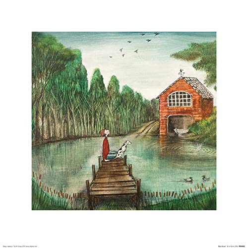 Joe Ramm (Boat House 40 x 40cm Art Print