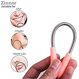 Zinnor Face Makeup Spring Facial Hair Remover Stick Hair Threading Epilator Beauty Tool - Best For Quick and Easy Hair Removal From Roots Removes Hairs on The Upper Lip, Chin, Cheeks and Sideburns