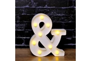LED Marquee Letter Lights - Customizable Light Up Alphabet Signs for Home, Wedding, Birthday Party Decoration & Wall Decor