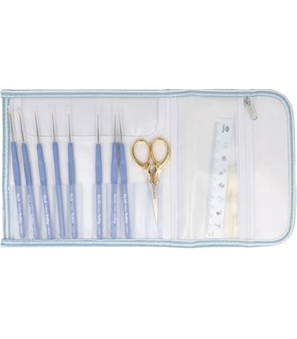 Amazon.com: Tulip TLS-001 ETIMO Pattern Lace Needle Set, Royal Silver
