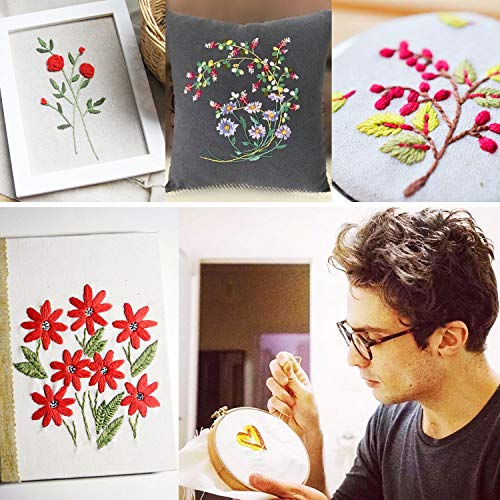 Embroidery Floss 108 Pcs Cross Stitch Kits,COTOPHER Embroidery Thread 62 Skeins Friendship Bracelets Floss with Organizer Storage Box Embroidery Starter Kits 46 Pcs Cross Stitch Tools(108 PCS) - Thumbnail 6