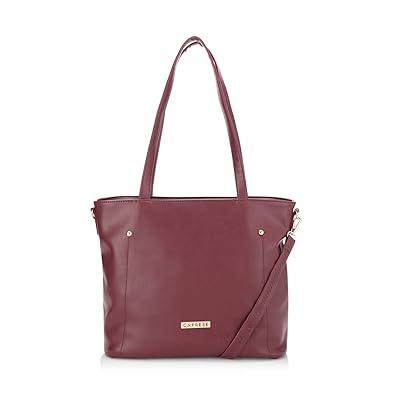 Caprese Geena Womens Tote Bag (Plum)