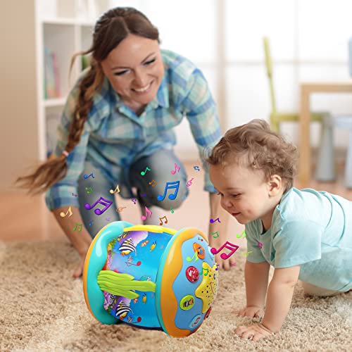 WWXICLG Baby Toys 6 to 12 Months， Light Up Musical Toys， Tummy Time