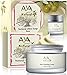 Clogged Pores Natural Cleansing Kit - Vegan Cleanser Face Wash Soap 3.4 oz and Facial Cream 1.7 oz Care - Shea, Olive, Jojoba, Tea Tree & Almond Oils Blend Set