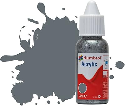Humbrol Extra Dark Sea Grey Satin Acrylic Paint 14ml DB0123