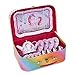 Lucy Locket 'Magical Unicorn' Kids Pretend Play Party Tin Tea Set & Carry Case (14 Piece) Pink Toy