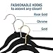 Closet Complete Kids Size, Premium Heavyweight, Virtually-Unbreakable, Velvet Hangers – Ultra-Thin, Space Saving, No-Slip, 360º Spin, Perfectly Sized for Kids 4-15 Years, Black, Set of 50