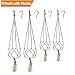 Macrame Plant Hanger Holder -4 Pack Handmade Indoor Outdoor Hanging Planter Basket Rope Holder with Ceiling Hook by Buyplus (Jute)