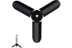 BOXOB Mini Tripod for DJI OSMO Pocket 3 & 2, Portable Tripod Stand Tabletop Mount Lightweight Selfie Stick Comfortable Grip Practical Digital Device Accessories Camera Parts(Black)