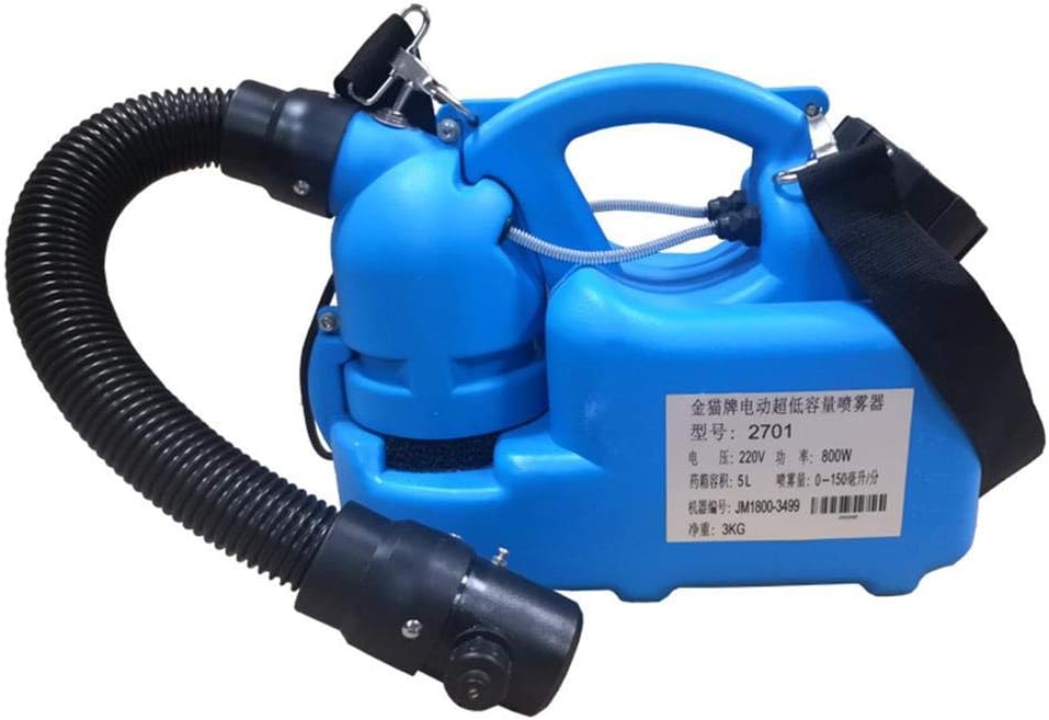 6L Electric Ultra-Low Capacity Sprayer Fog Machine Spray Range 7-9M Flow 0-150Ml / Min Disinfection Device for City Sanitation Farm School Hospital