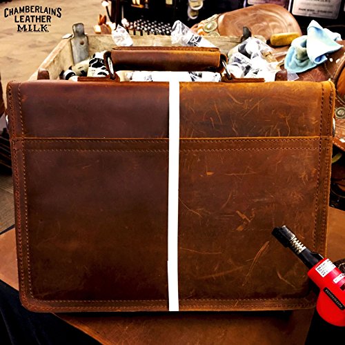 Leather Milk Leather Restoration Kit - Heal & Restore Antique Leather. Cleaner, Conditioner, Water Protectant, Healing Balm, Detailing Brushes, Pads, More! All-Natural. Made in USA